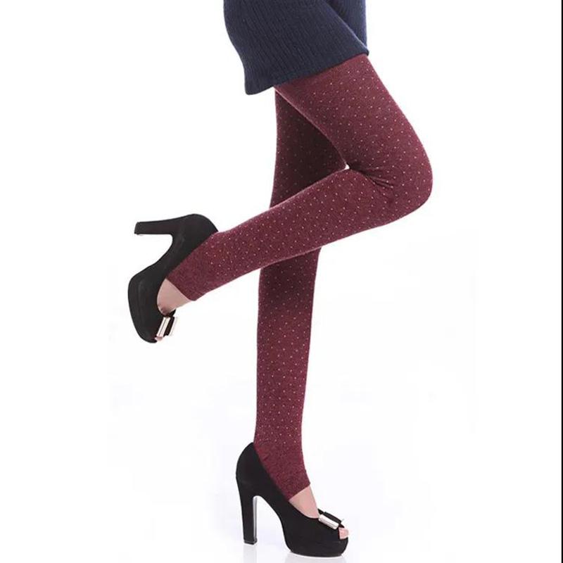 Winter Thin Little Leggings Women's Warm Cotton Trousers for Inner and Outer Wear Non-spinning High Waist