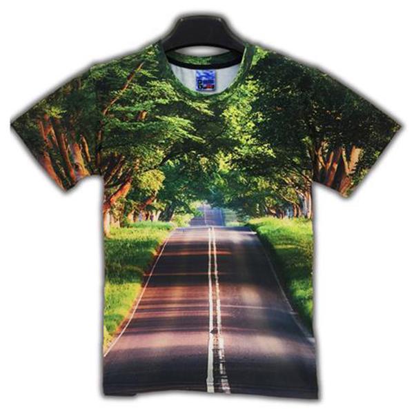 T-shirt top 3D stereo T-shirt half-sleeved clothes summer men's round neck short sleeve