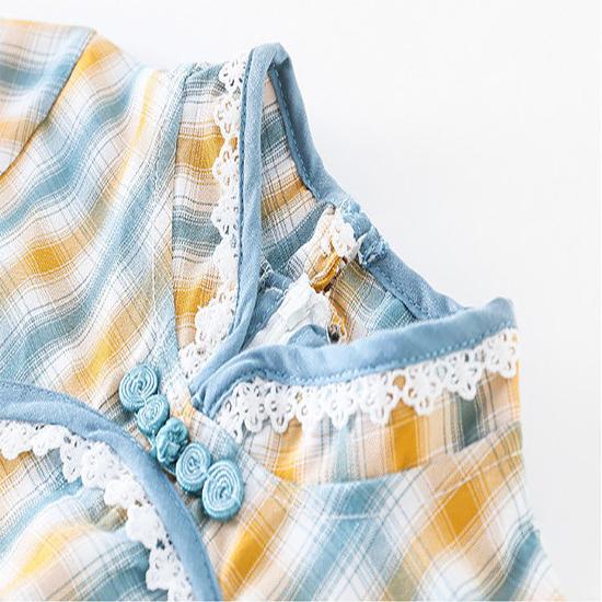 Girls Cheongsam Dress Summer Dress Chinese Style Hanfu Little Girl Summer Dress Children Princess Dress