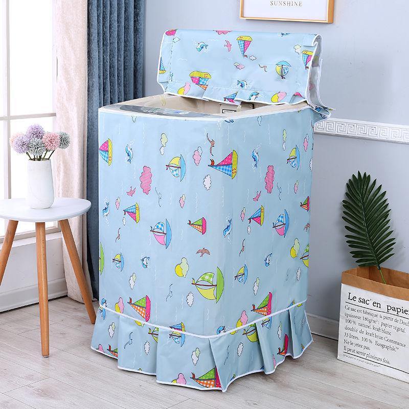 Top Load Washing Machine Cover Sunscreen Dustproof Waterproof Portable Washing Machine Cover