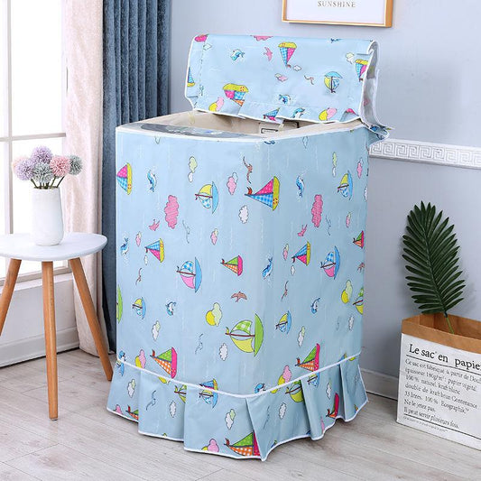 Top Load Washing Machine Cover Sunscreen Dustproof Waterproof Portable Washing Machine Cover
