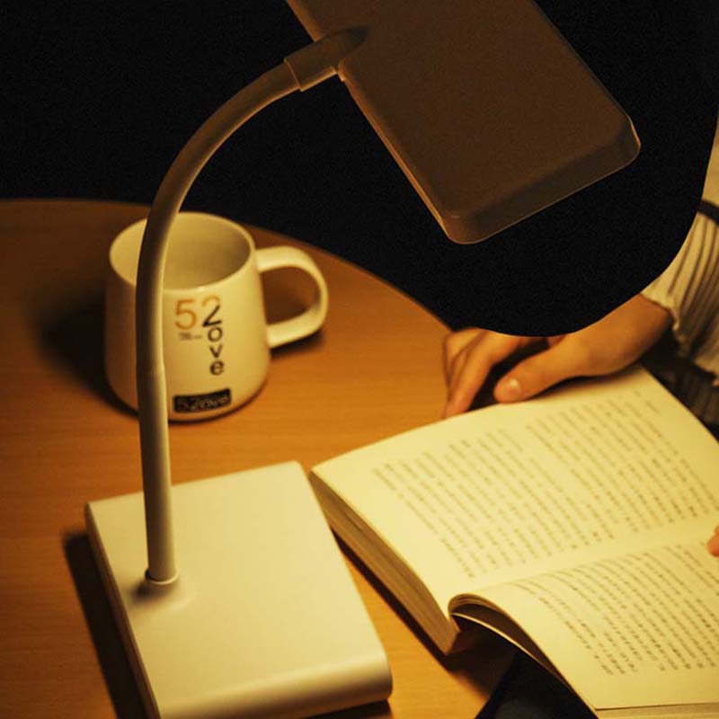 LED Rechargeable Table Lamp Eye Protection Study Student Children's Reading Table Lamp Bedroom Bedside Lamp