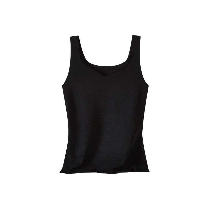 Sexy Winter Thermals Velvet Women Vest Thermo Underwear Sleeveless Body Tops Slim Solid Seamless Wool Undershirt Inner Wear