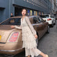 Vintage Casual Flare Sleeve Loose Party Dress Women Boho Polka Dot Print Long Maxi Dress Streetwear