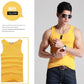 Men's Sports and Leisure Vest Solid Color Cotton Bottoming Elastic Fitness Tight Sports Hurdle Running Sweat-absorbing
