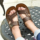 Genuine Leather Sandals Summer Casual Beach Shoes Anti-slip Soft-Sole Leather Slippers