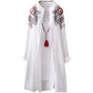 Cotton Shirt Women Loose Mid-length Tops Literary Women's Embroidered Shirts Anti-thin Women's Jackets