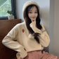 Winter Long-sleeved Loose Strawberry Embroidered Turtleneck Sweet Girl Was Thin Sweater