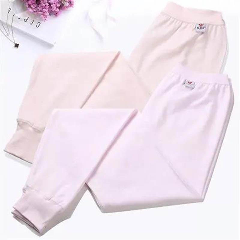 One-piece Ladies Cotton Cotton Wool Pants Long Trousers Middle-aged and Elderly High-waist Long Trousers Women's Underpants