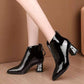 Autumn Winter Short Cylinder Boots With High Heel Boots Shoes Martin Boots Women Ankle Boots