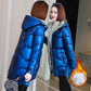 WTEMPO Women's Cotton-padded Jacket Mid-length Winter Loose Colorful Hooded Down Jacket
