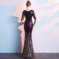 Annual Party Evening Dress Skirt Women High-end Atmospheric Luxury Noble Banquet Host Long Fishtail