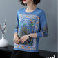 Autumn  Winter Ethnic Style 3D Printed Sweater Women Short Pullover Knit Bottoming Sweater Outer Wear Plus Size High-end Sweater