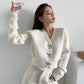 Autumn Korean Loose Bow Knot Twist College Wind Knit Sweater Student Sweater Cardigan Jacket Women