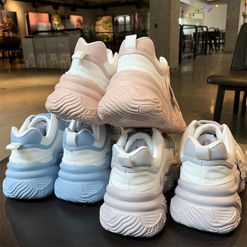 Fashion Student Breathable Shoes Spring and Summer Versatile Platform Sneakers Casual Outdoor Running Shoes