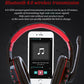 Bluetooth 4.0 Headphones Wireless Gaming Headset for Computer Phone with Microphone Noise Ruduction