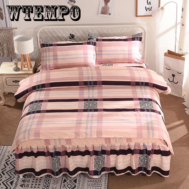 Bedding Set Flower Bed Linen 4pcs/set Duvet Cover Set Pastoral Bed Sheet  Duvet Cover