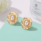 Earrings, Temperament Round Twisted Pearl Stud Earrings, Simple Versatile Earrings