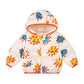 Girls' Warm and Windproof Winter Clothes Down Cartoon Padded Jacket with Velvet Padded Hooded Jacket