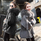 Fashion Trend Short Hooded Fur Collar Women's Down Jacket Autumn and Winter Plus Velvet Thickening Warm White Duck Down Jacket