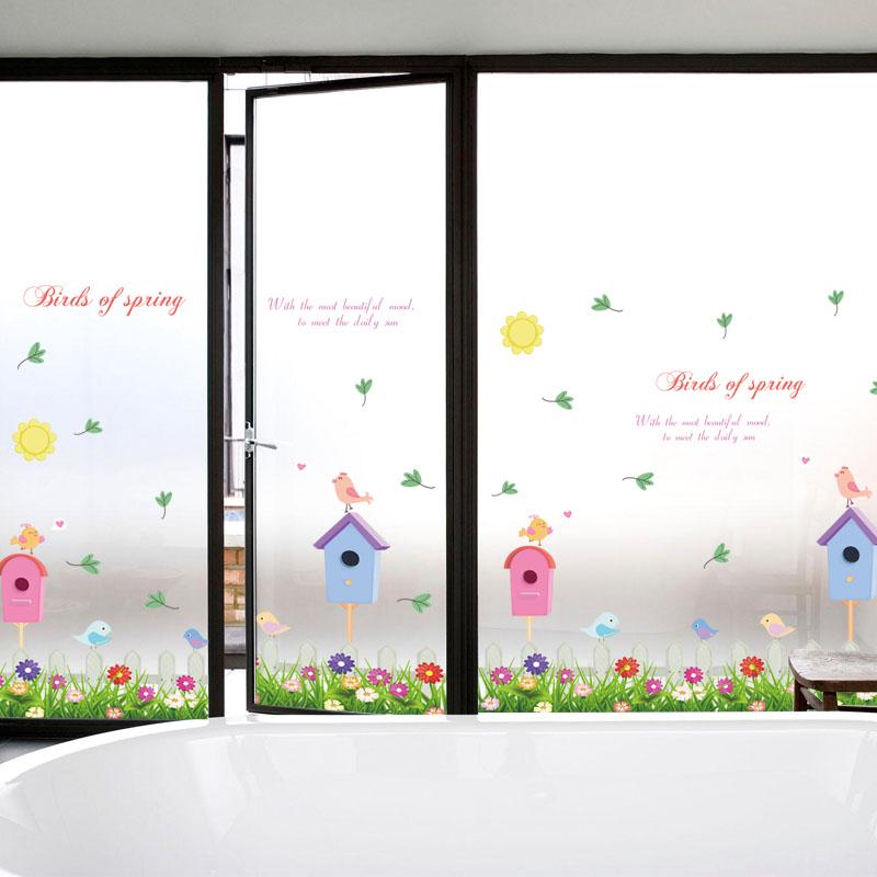 [sticker ]New Design Pastoral Plant Home Decorative Wall Stickers Diy Kids Room Bedroom Wall Decals
