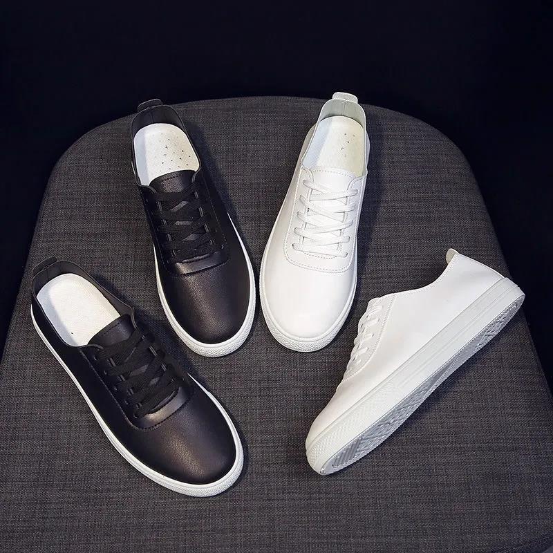 Soft Sole White Shoes Women One-foot Casual Flat Sole Shoes Single Shoes Student Korean Women