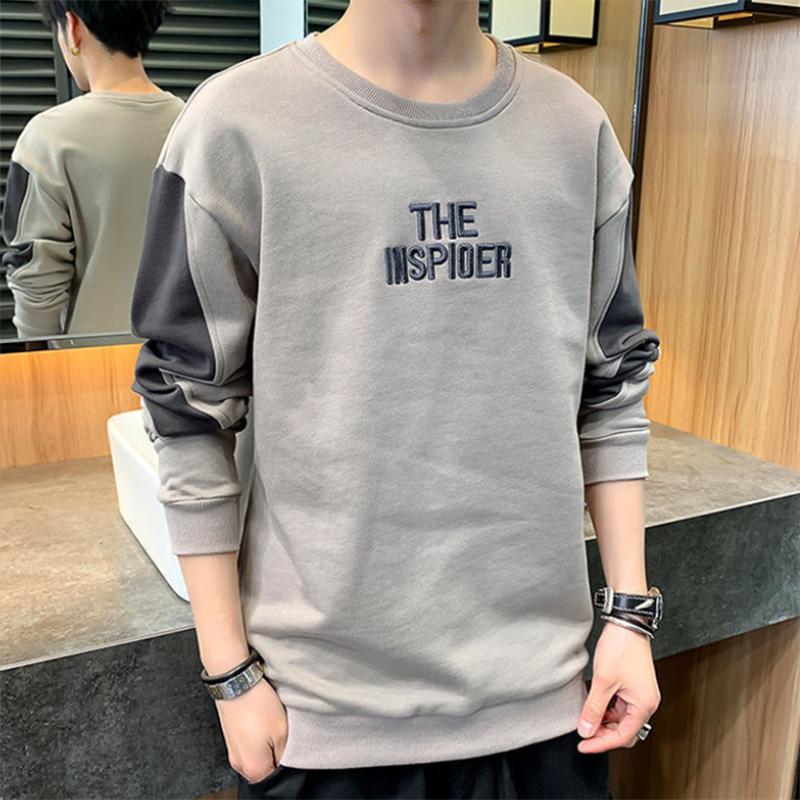 Sweater Men's Long-sleeved Round Neck Pullover Casual Wild Loose Tide Brand Thin Bottoming Sweatshirts Autumn