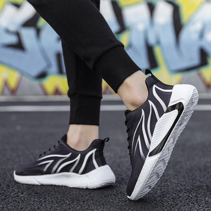 Men's shoes summer wild flying woven sports shoes men's running mesh breathable tide shoes