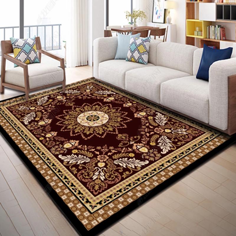 Big Size Persian Carpet Living Room Coffee Table Carpet Rectangle Ground Mat Classical Home