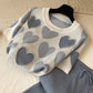 2pcs/set Knitted Set Women Beading Short Sleeve Sweater Tops+Elastic Waist Pants  2piece Set  Casual Tracksuit Elegant Outfits