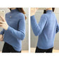 Women's high-necked Sweater Short Loose Thickened Pullover Sweater Fall/Winter Knit Jumper Bottoming Shirt