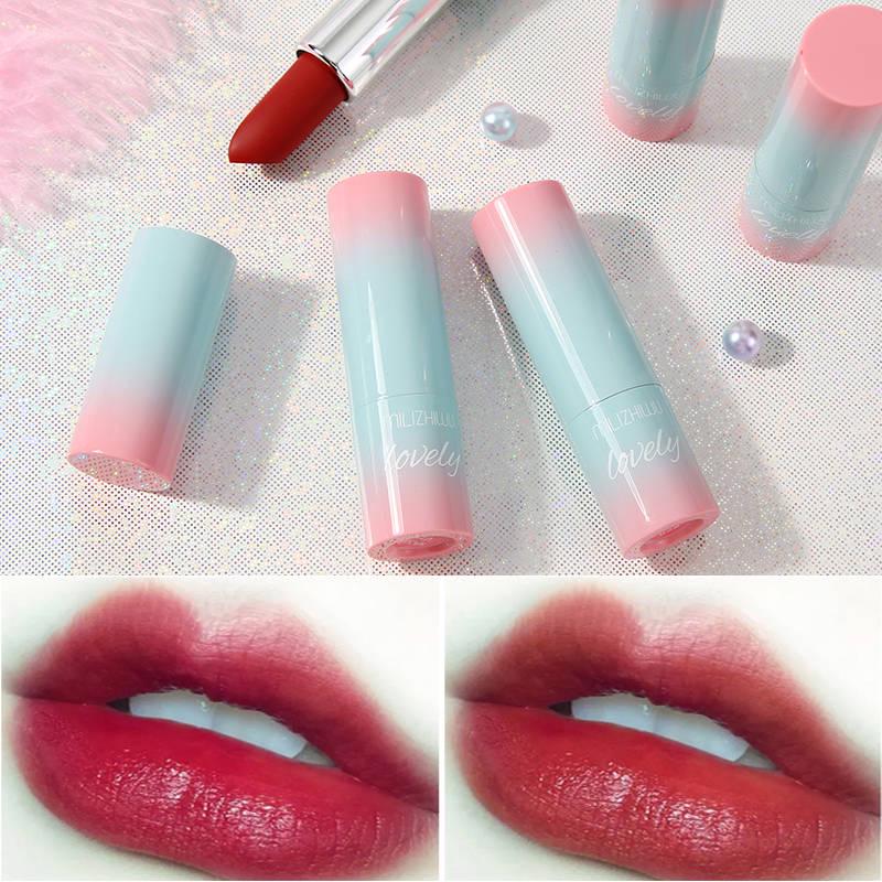 Little fairy lipstick set lasting moisturizing lip balm Do not fade red bean color net red