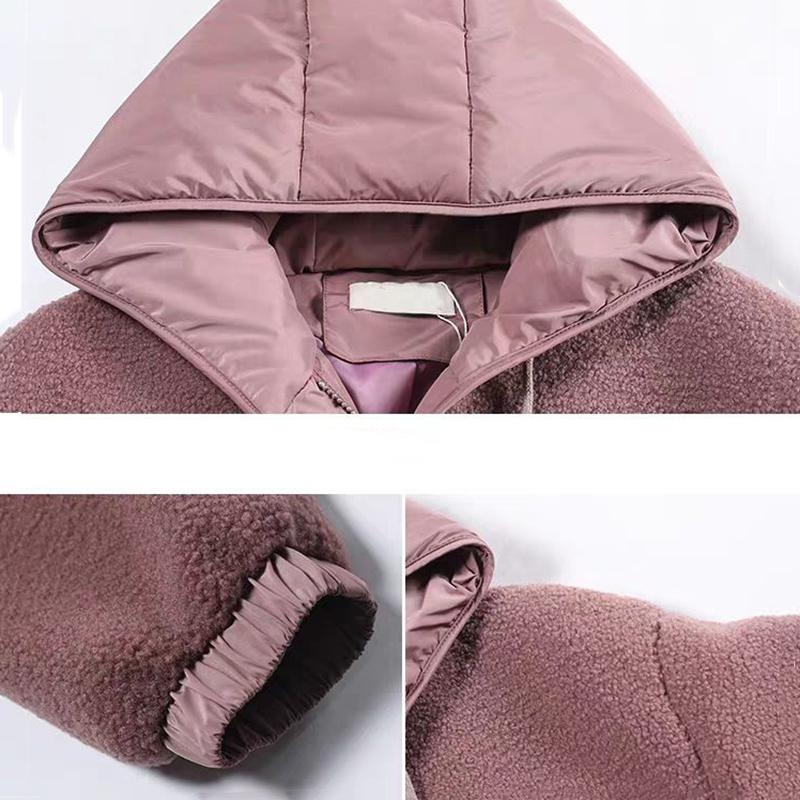 Women's Mid-length Down Jacket Winter Middle-aged and Elderly Korean Loose Cotton Casual Hooded Thick Coat