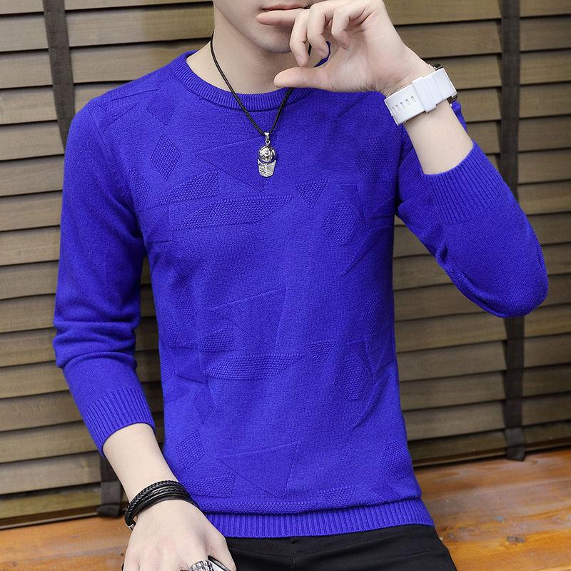 Sweater Men's Korean Version of All-match Autumn and Winter Warm and Comfortable Boys' Bottoming Sweater Knitwear