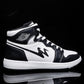 Summer Men's Breathable Heighten Shoes High Top Men's Tennis Shoes All-match Sports Leisure Student Basketball Shoes