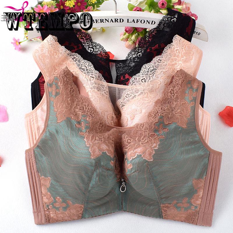Big Breasts, four-breasted Big Breasts, Small Ultra-thin Cotton D Cup Bra