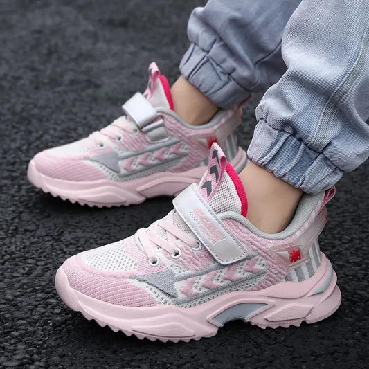 Big Children Shoes Boys Sneakers Kids Girls Light Sport Shoes Breathable Mesh Running Shoes Basket Shoes Hollow Cushion Tenis Infantil