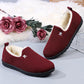 Women Cotton Shoes Home Plush Slipper Female Winter Warm Slippers Women Thick Bottom Waterproof Shoes Men Indoor Non-slip Footwear