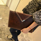 Business Briefcase Men Women Fashion Buckle Leather Zipper Waterproof Handbag IPAD Bags Computer Bag