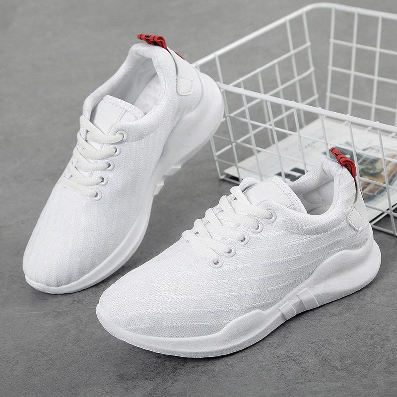 Spring  Summer Shoes Women's Sports Shoes Female Students Harajuku Style Low-cut White Shoes Lightweight Breathable Running Shoes