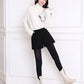 Plus Size Women Shorts Fall Winter Woolen Shorts  Wide-legged Short with Pockets Female Casual Wear