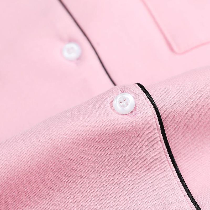 High-end 100% Double-sided Pure Cotton Cotton Pajamas Women's Pajamas Long-sleeved Home Service Suits with Soft and Skin-friendly Fabrics