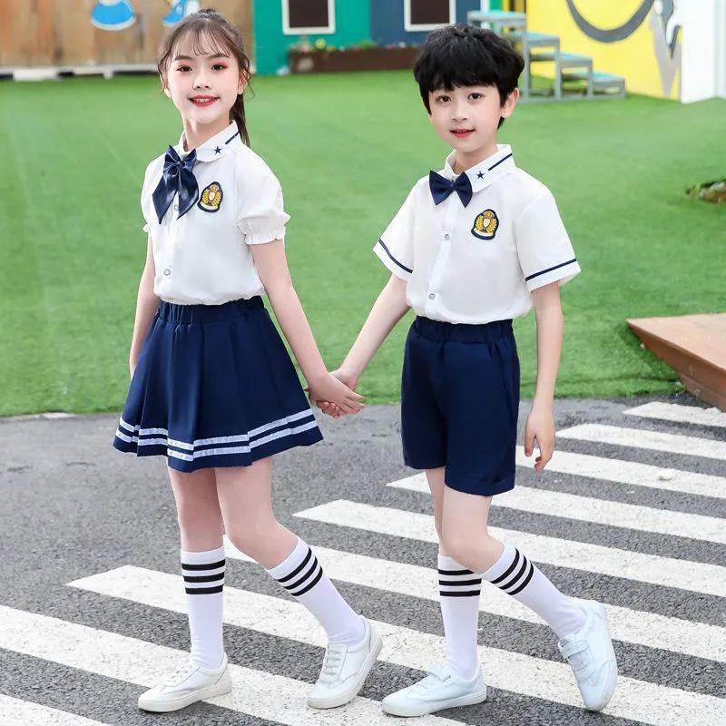 2021 Spring and Autumn Sports Suit Kindergarten Uniforms Autumn Primary School Uniforms Children's Class Uniforms Two-piece