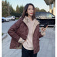 Western-style Fashionable All-match Thin and Light Short Down Jacket Women's Small Fashion Contrast Coat