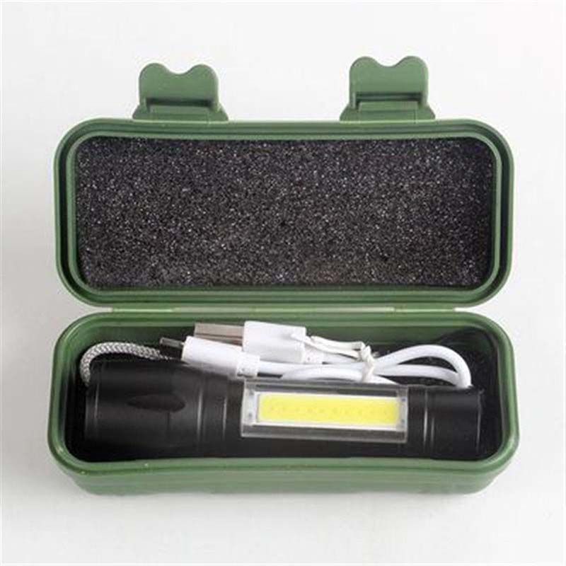 Multi-function USB Rechargeable COB LED Outdoor Light Flashlight Flashlight