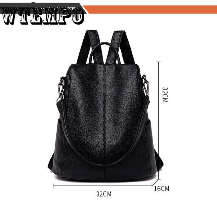 Woman Fashion Leather Backpack Female Tassel Travel Rucksack School Bag Small backpack For Women