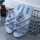 Women's Summer Slippers Soft Bottom Indoor Mute Non-slip Household Bathroom Slippers Large Size Deodorant Couple Slippers