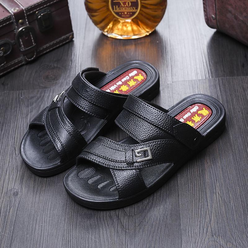 Vietnamese Rubber Men's Sandals and Slippers Korean Non-slip Casual Shoes Summer Comfortable Men's Sandals