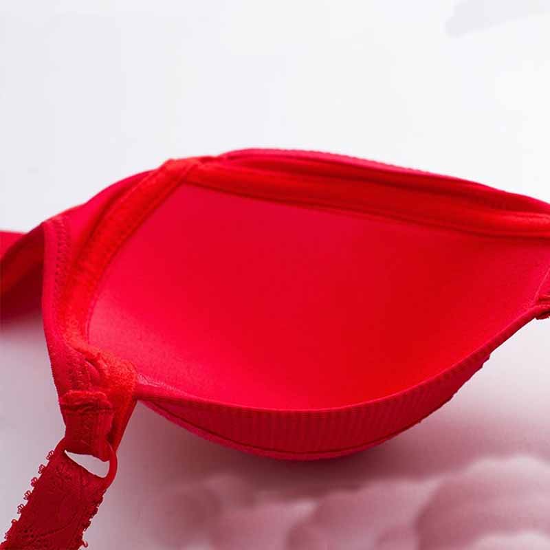 Middle-aged and Elderly Women's Large Size No Steel Ring Thin Section Receiving Breast Bra Gathers Breathable Soft Fashion Jacquard Sexy Bra
