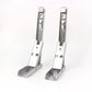 2x 8-14 Inch White Folding Angle Bracket DIY Home Table Bench Adjustable Wall Mounted Durable Bearing Shelf Bracket